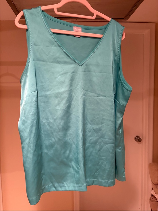 Chico's Tops - Chico's Teal V-Neck Sleeveless Tank